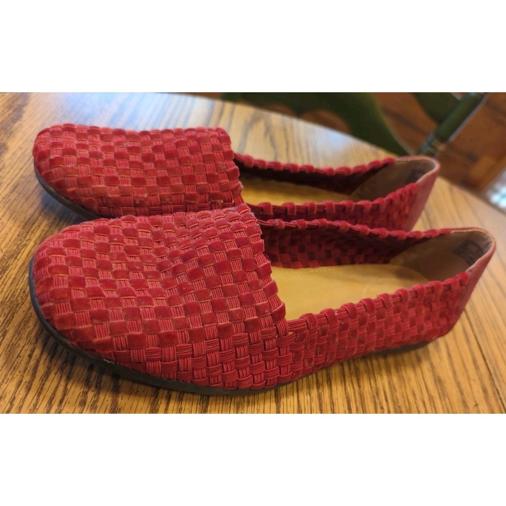 Comfortview Bethany Shoes Women 10 Wide Loafer Slip on Flat Woven Stretch Spring